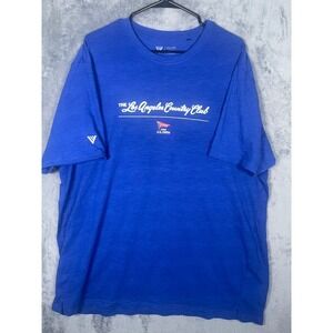 Levelwear Mens 2XL Los Angeles Country Club 123rd US Open T-Shirt Blue LACC Golf